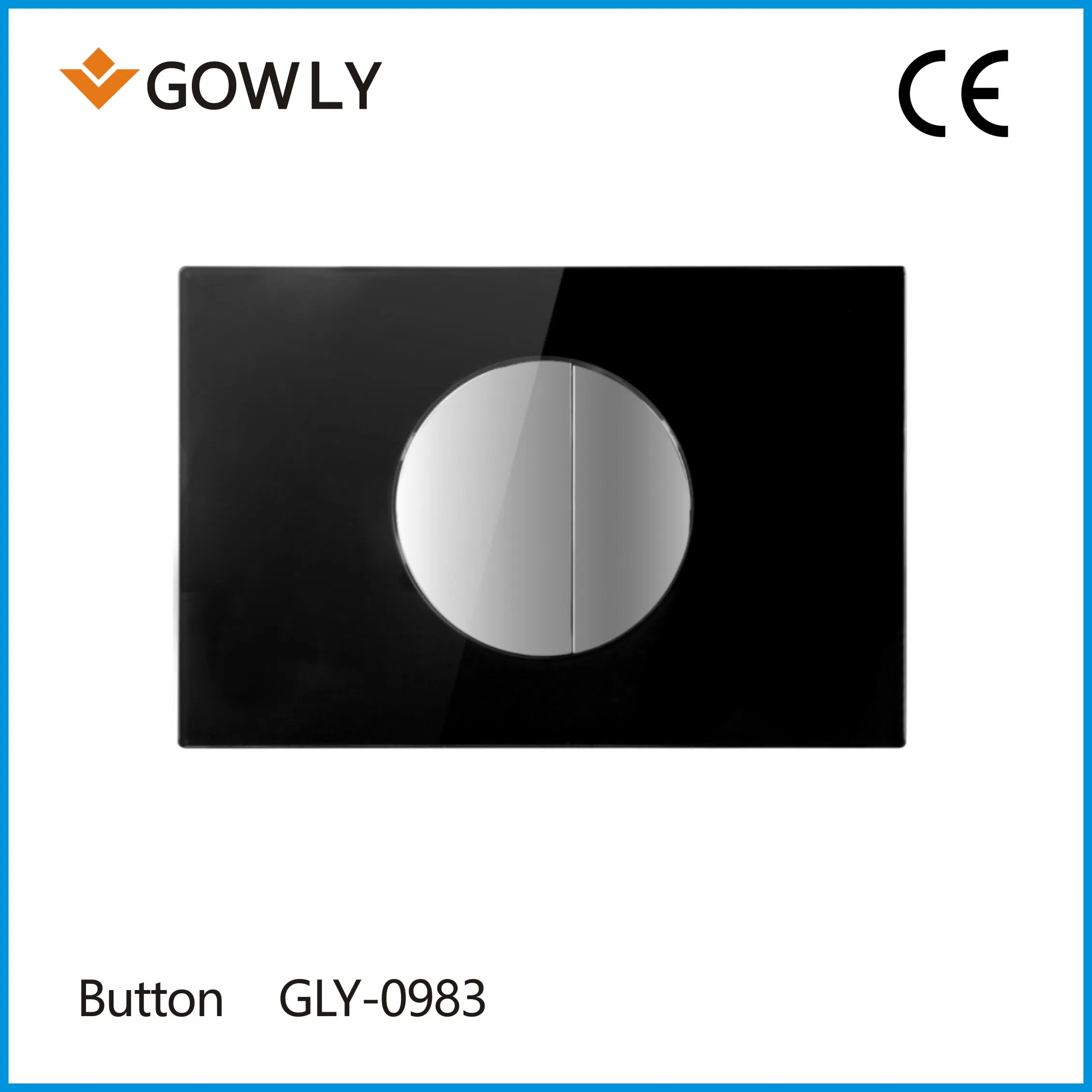 New Design Staniess Steel Pneumatic Button Flush Panel Concealed Cistern Push Button for Concealed Cistern