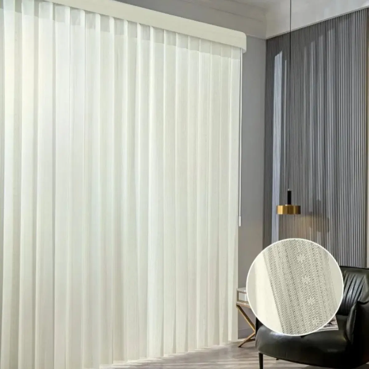 OEM ODM Elegant Window Fabric Durable Track Dream Curtain Vertical Blind