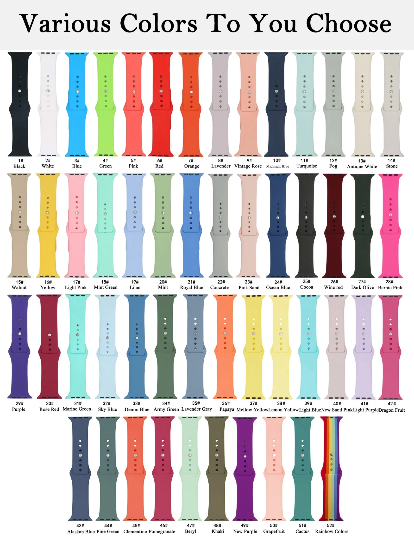 Luxury Watch Strap for I Watch Series 6/5/4/3/2/1 Wristband, 38mm 42mm Rubber Silicone Bracelet Sport Watch Strap Band for Apple Watch