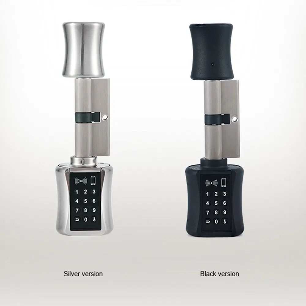 Smart Lock Cylinder Europe Tuya APP Keyless Smart Lock Cylinder with Password Card