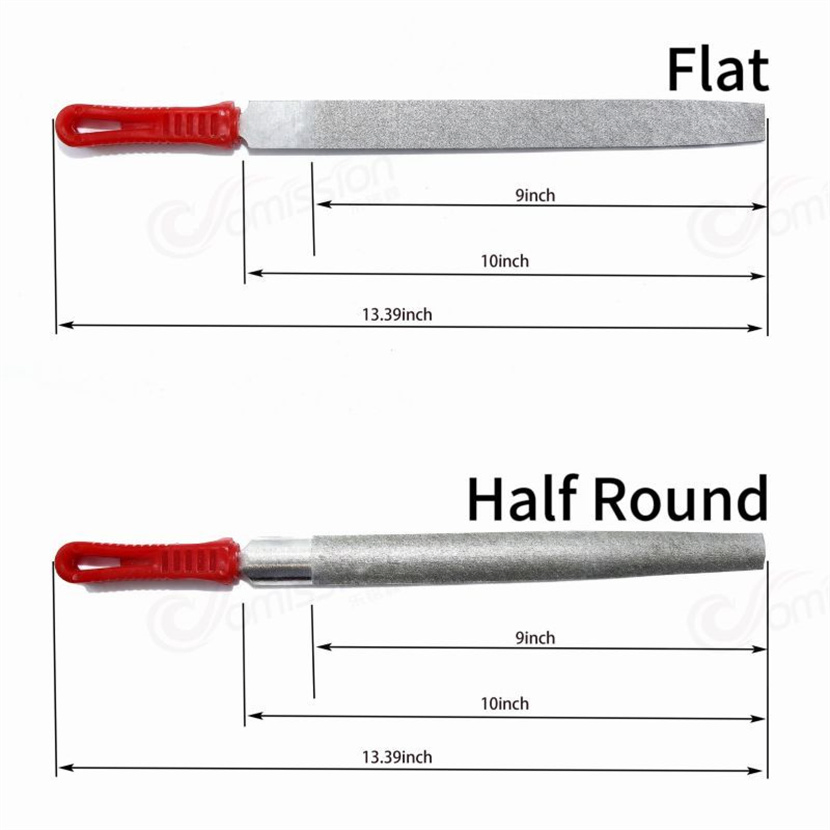 Detailing and Finishing on Various Materials Half Round Diamond Files