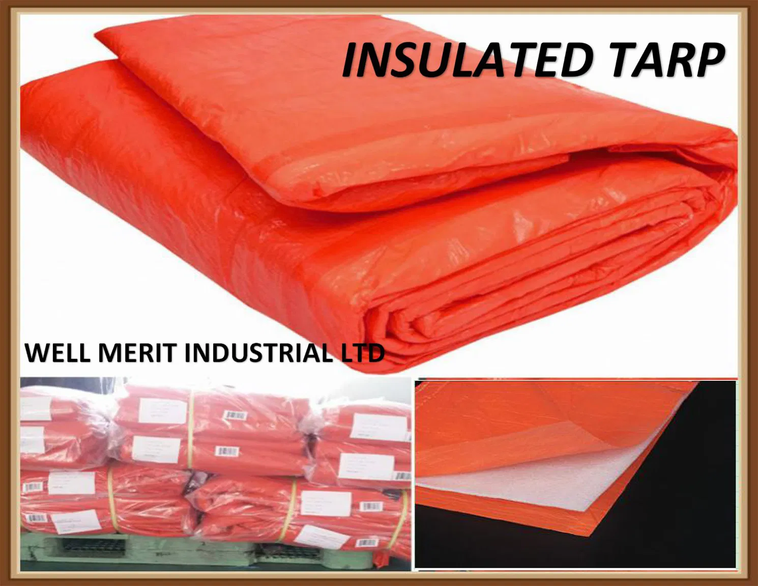 10*20ftwinter HDPE Enclosure Insulated Tarp with Foam