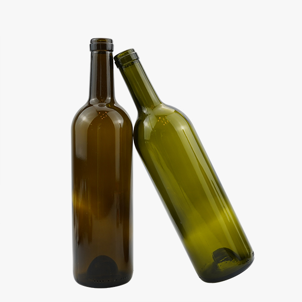 Wholesale Empty Kitchen Round Dark Green Olive Oil Bottle with Lid