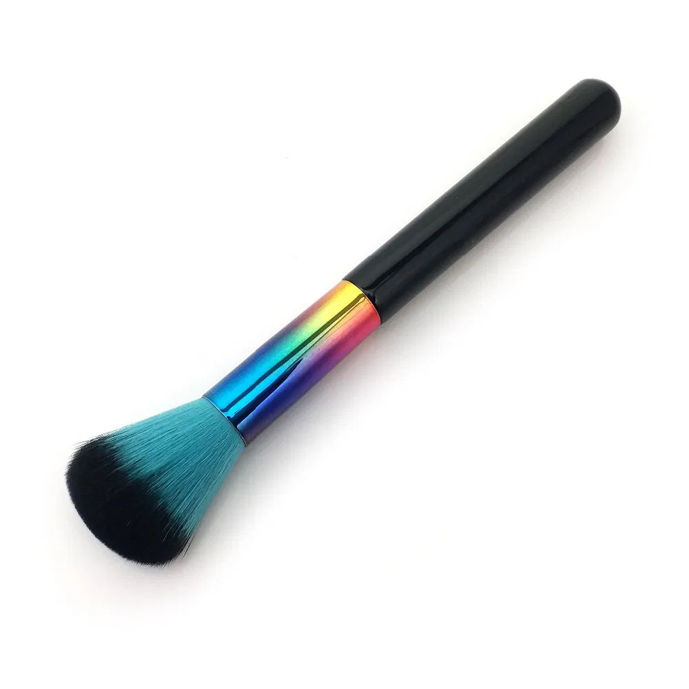 7PCS Colorful Makeup Brush Set in FSC Wood and Synthetic Hair