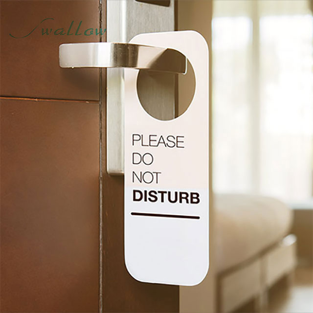 Custom High Quality Hotel Room Number Signs and Notices, Do Not Disturb Sign at Door Handle
