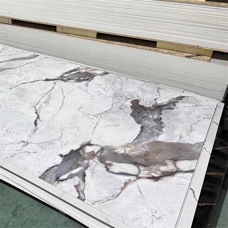 UV Marble PVC Wall Panels Sheet PVC Cladding Boards for TV Board