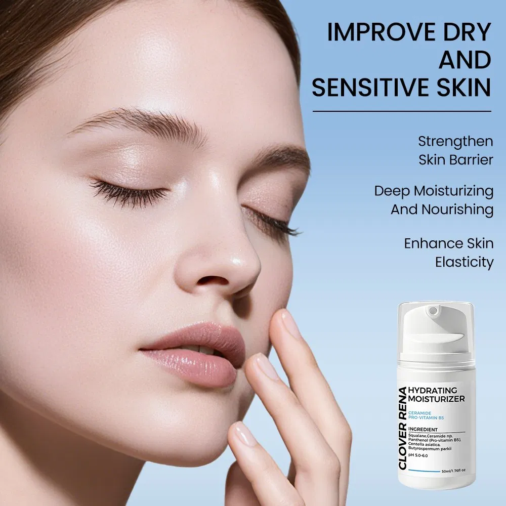 Private Label High Quality Whitening Anti Aging Wrinkles Protect Skin Barrier Ceramide Niacinamide Moisturizing Cream