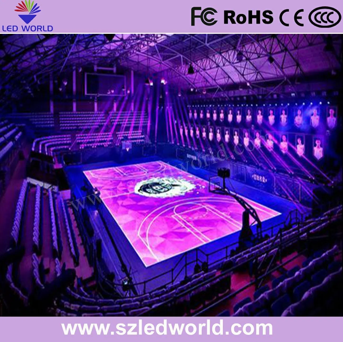 P3.91 P4.81 P6.25 HD High Brightness Interactive Dancing Floor LED Screen for Wedding Party