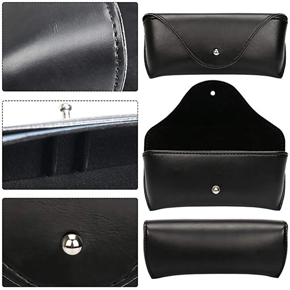 Factory Eco Friendly Eyeglasses Pouches Wholesale Sunglass Case Women PU Leather Custom Funky Eye Glasses Case