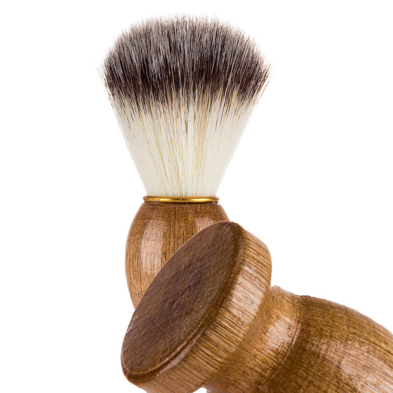 Soft Bristle Shaving Wooden Handle Men Beard Brush, Beard Dusting Brush.