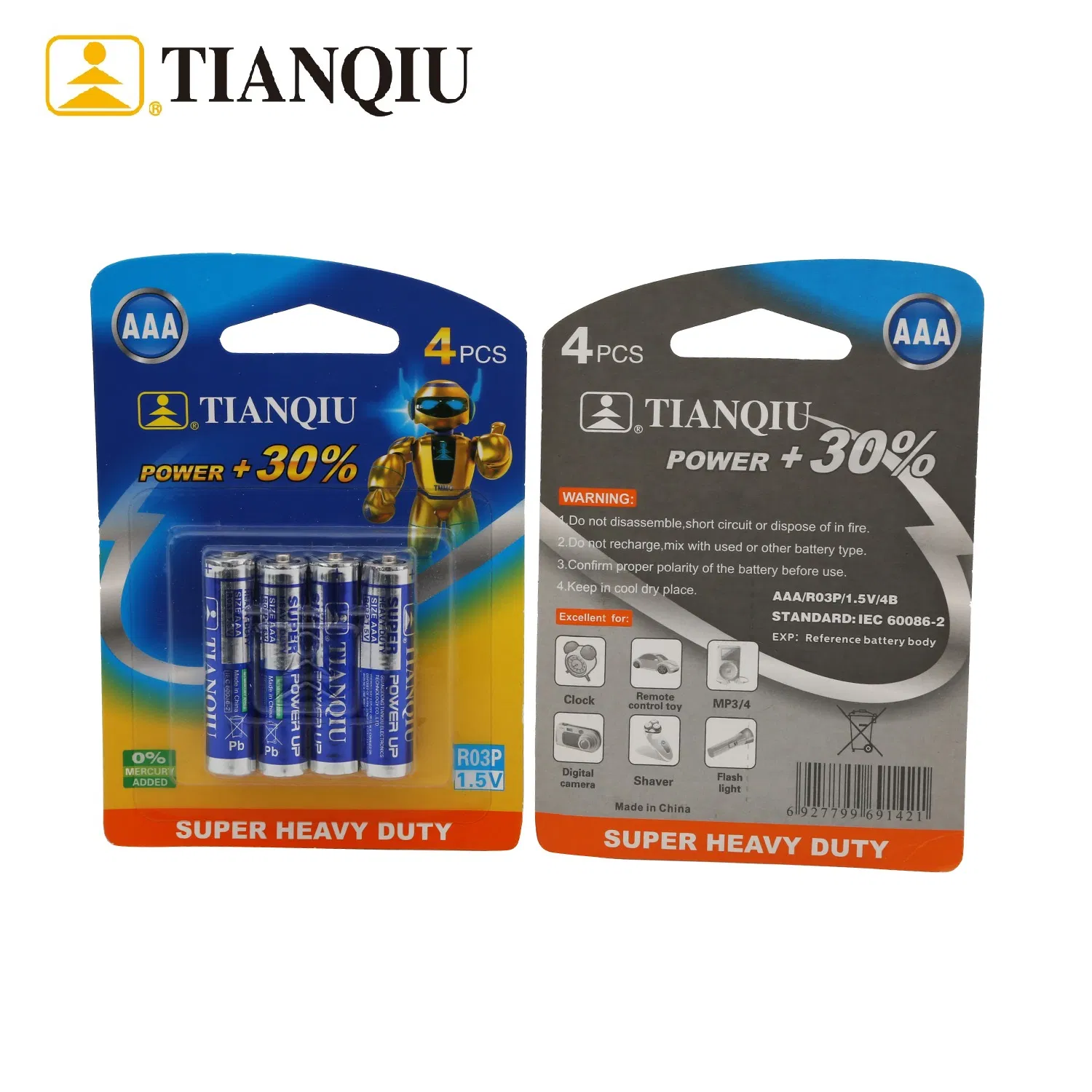 Батарейки AA/AAA 1.5V Super Heavy Duty (R6/R03)