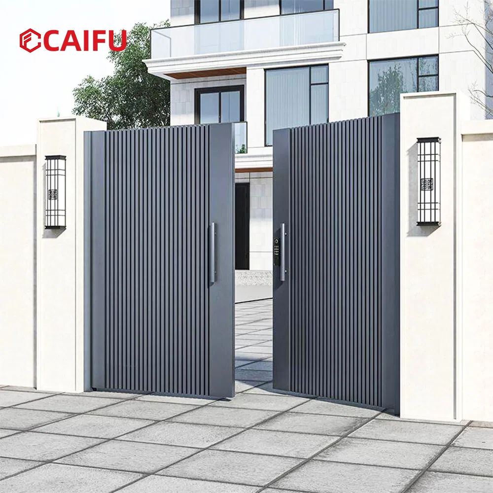 Modern Metal Swing Gate Aluminium Door for Outdoor House Exterior Entrance