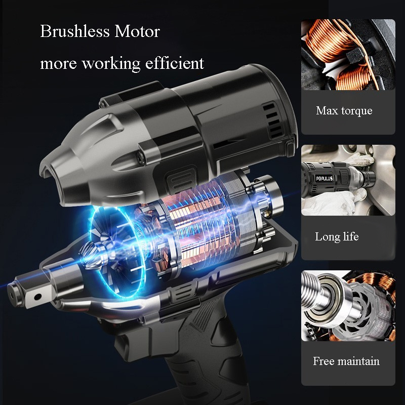 Беспроводной гайковерт Populus 20V, 1/2", 294 Н·м