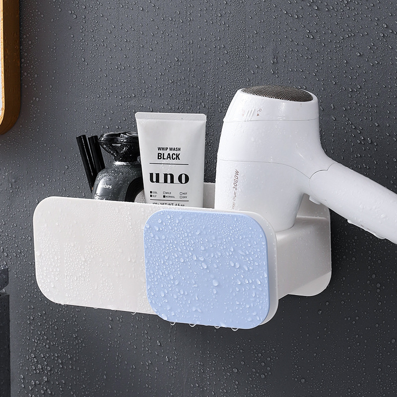Household Non-Perforated Bathroom Rack Toilet Hair Dryer Rack Toilet Bathroom Rack Wall-Mounted Storage Rack