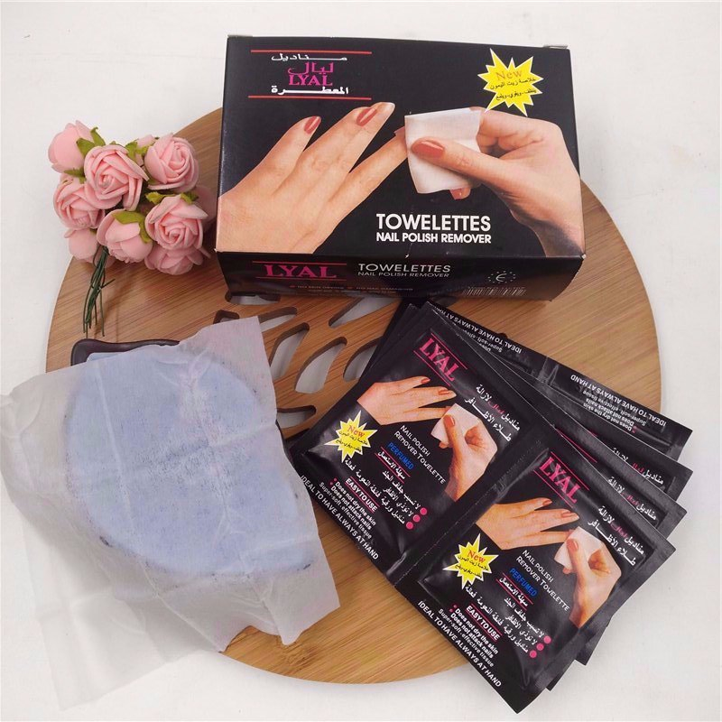 Hot Selling Nail Polish Remover Wet Wipe