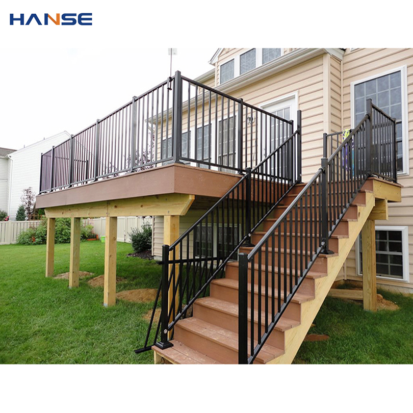 Modern Style Indoor/Outdoor Aluminium Balustrade Stair Railing Balcony Handrail for Villa and Apartment