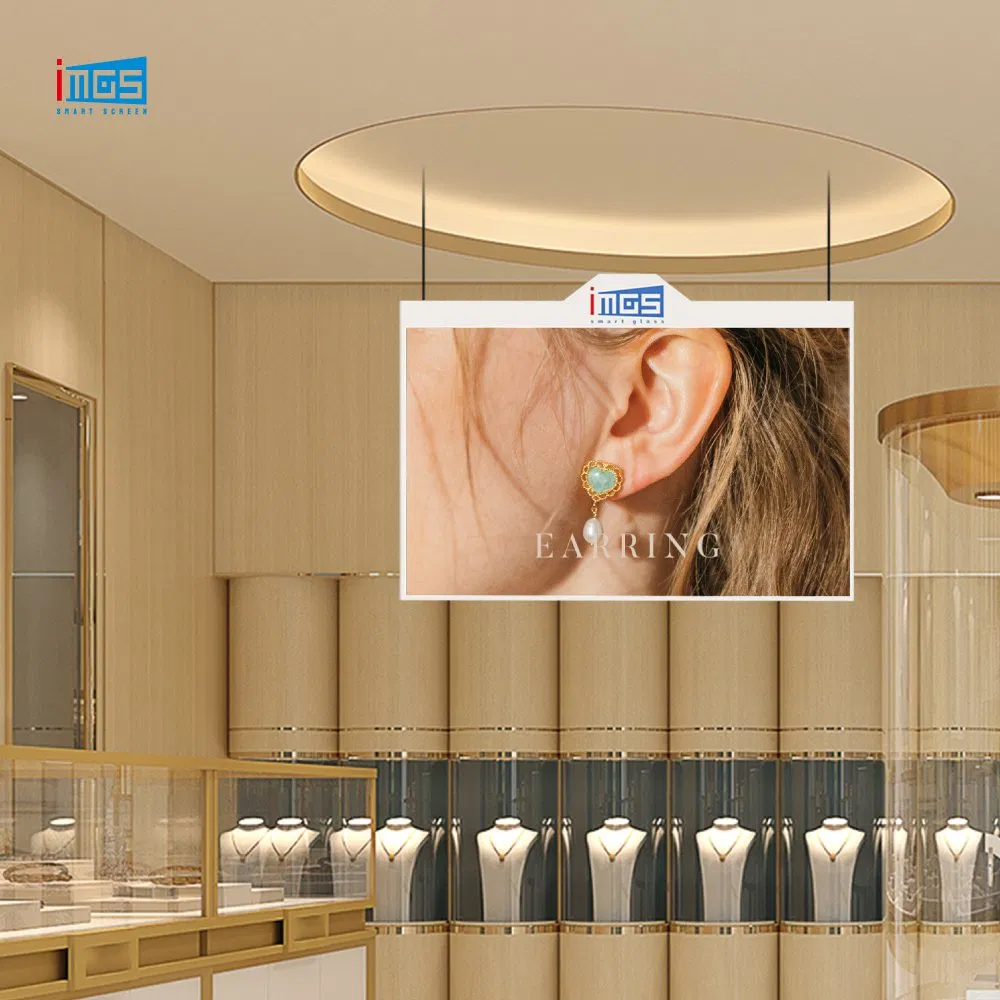 43-дюймовый двусторонний рекламный экран для помещений