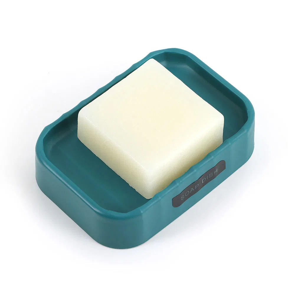 Plastic Deluxe Toothbrush Cup Dark Green Bathroom Products Set for Hotel