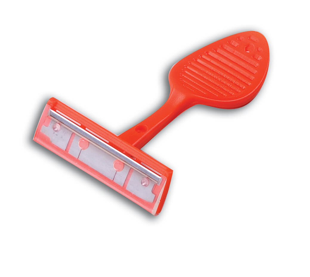 Clear High Security Thumbprint Razor JAIL RAZOR Anti-shank Razor