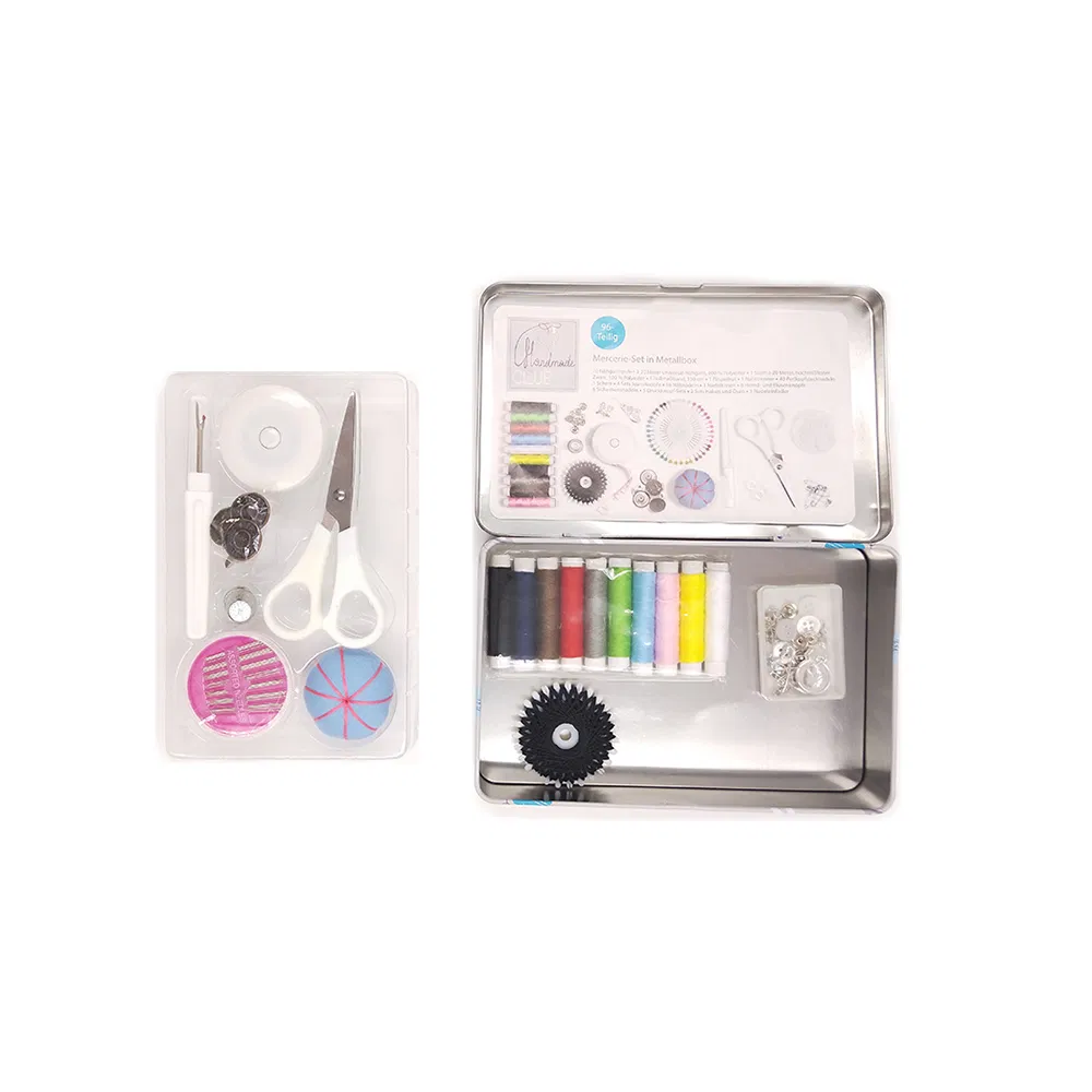 Hot Selling Travel Sewing Kit Sewing Accessories Metal Tin Box