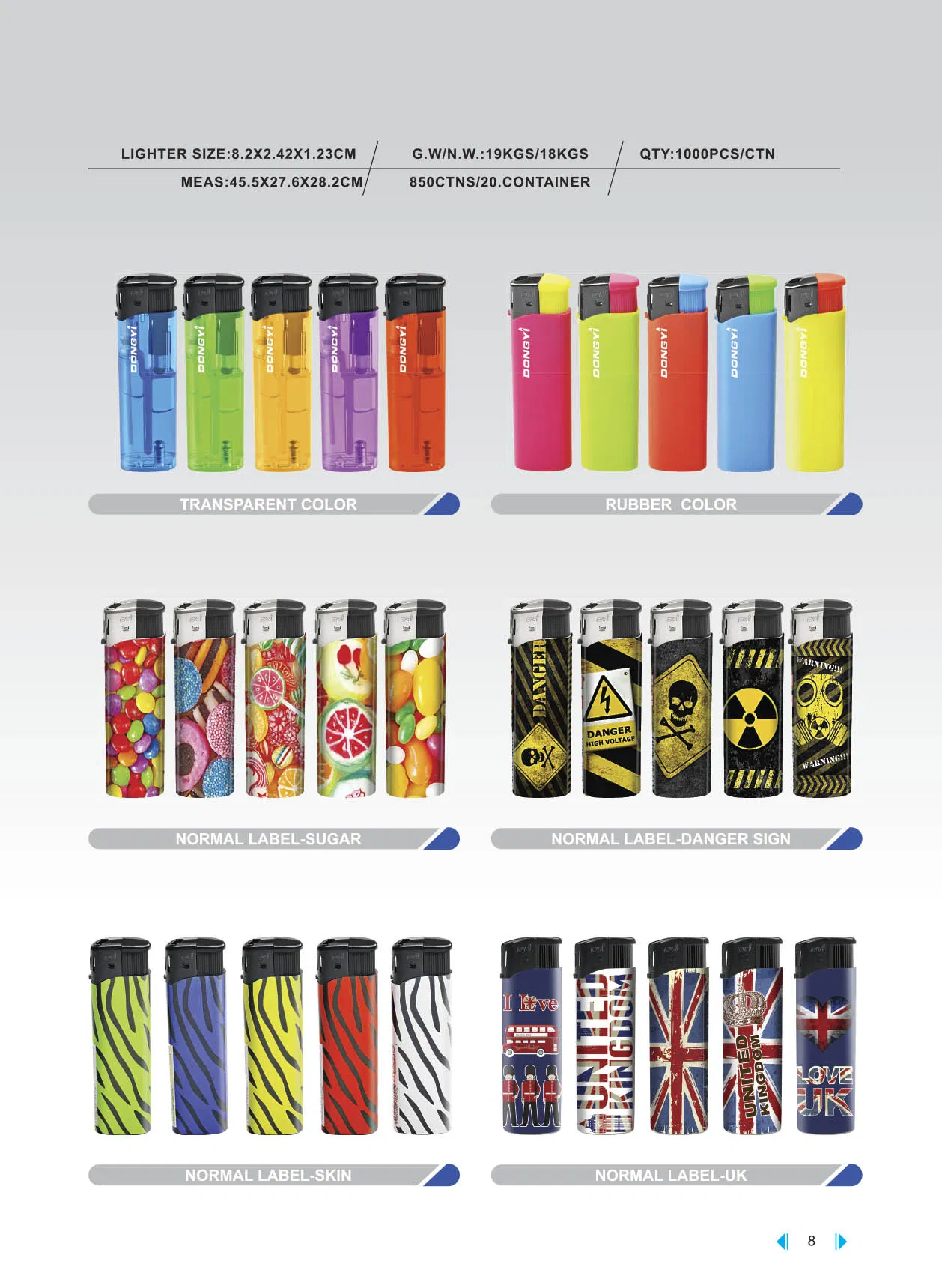 Hunan Dongyi Standard Plastic Electric Cigarette Electric Lighter with En 113869 Certificate