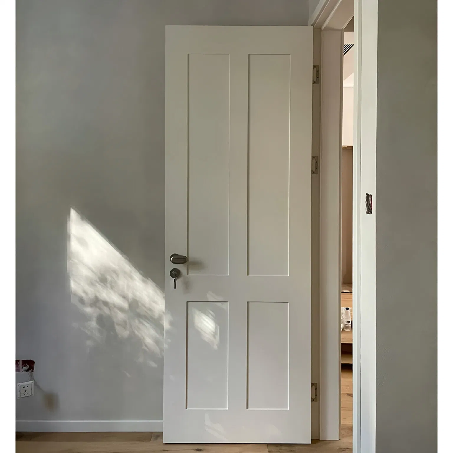 Solid Oak Teak Room Bathroom Modern House Internal Interior Wooden Lacquered Panel Door