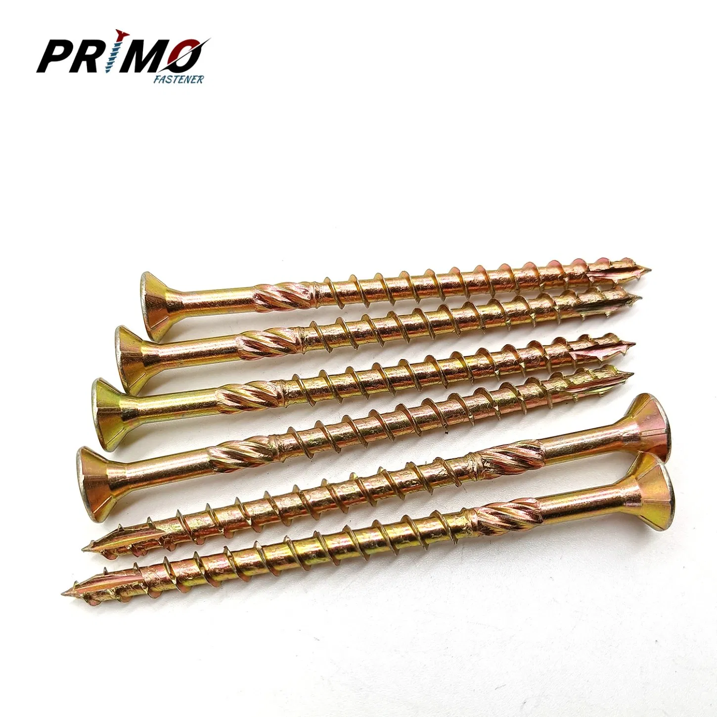 Building Construction Screws Yellow Zinc Plated Timber Type 17 Metal Screws