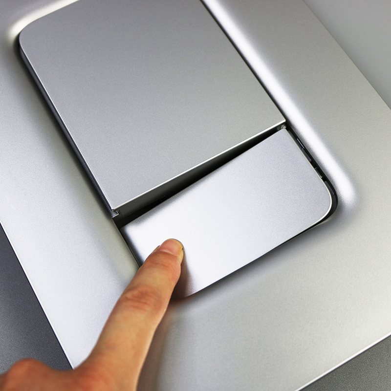 Wall Mounted Concealed Cistern Matt  Chrome Silver Dual Square Push Buttons Panel