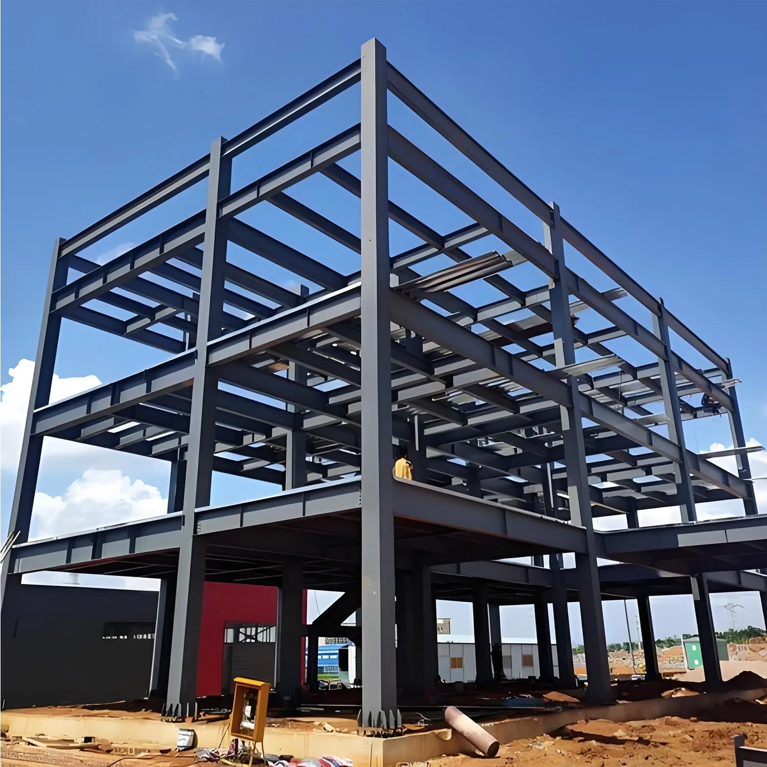 "Steel Frame: Solid Support, Shaping Infinite Architectural Possibilities"
