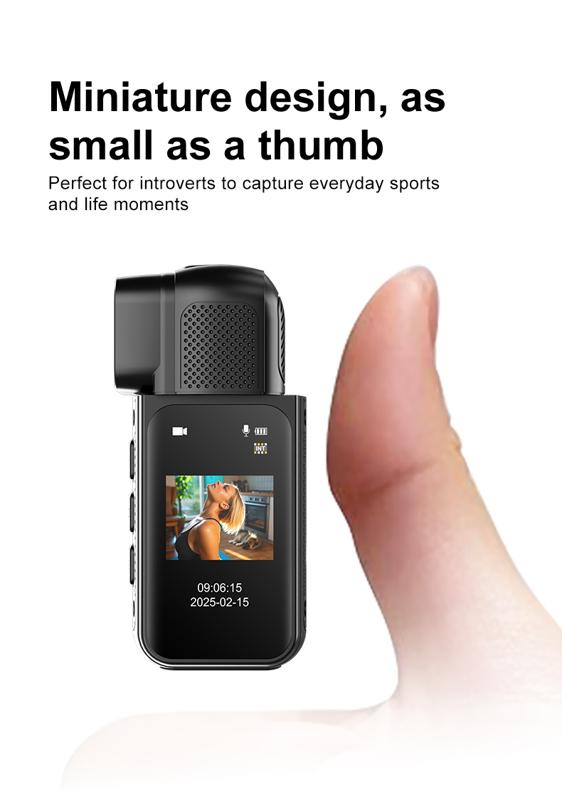 4K HD Video Recording Thumb Camera Magnetic Wearable Sport Action Camera S80