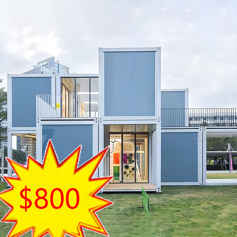 Eco Friendly Luxury Prefab Container Prefabricated House with Solar Panel for Sustainable Green Living Solution