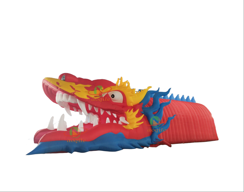 Aoqile 2025 Large Custom Inflatable Dragon-Shaped Dolls Outdoor Event Decoration