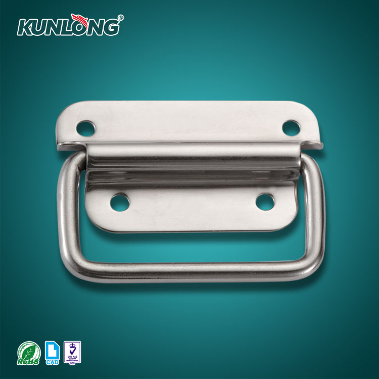 Sk4-020 Hardware Handles Stainless Steel Surface Vibration Grinding Folding Steel Door Handle