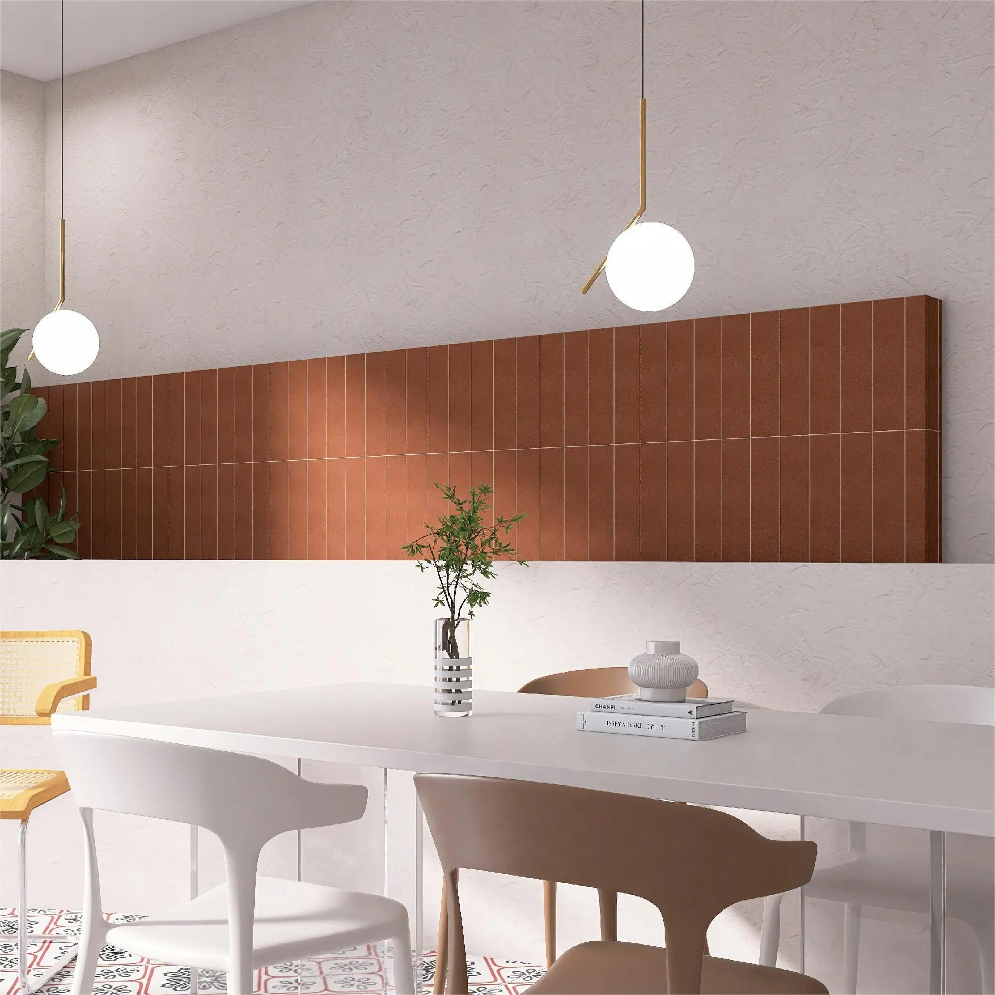 Керамическая плитка для стен 75x300 мм, цвет Palm Green