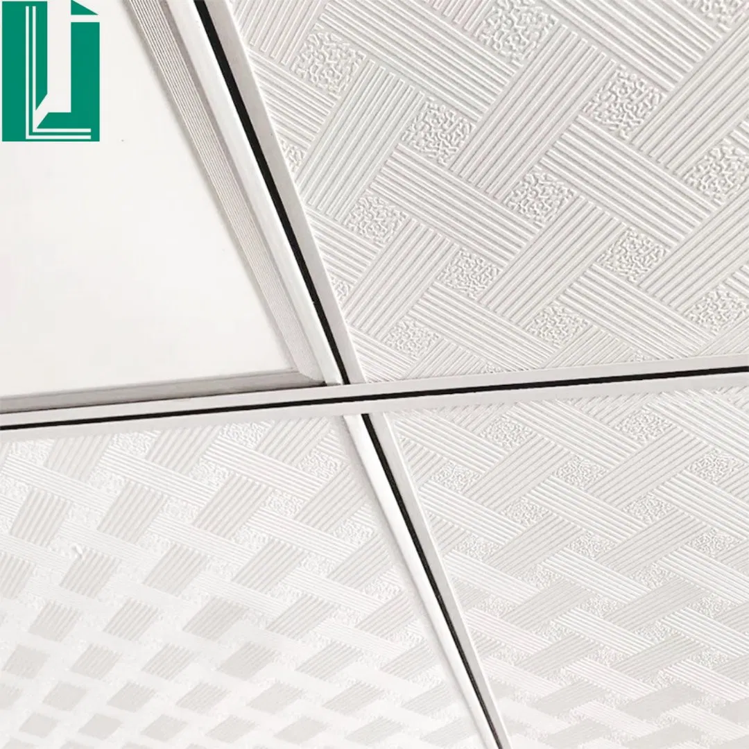 595*595 7 8 9mm Decorative Laminated PVC Gypsum Ceiling Tile