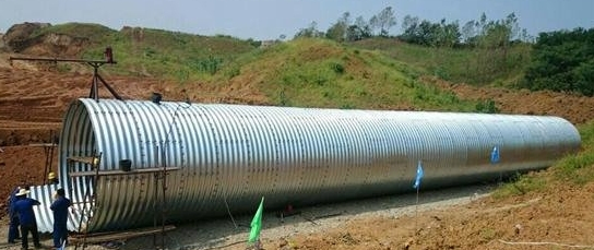36 Inch Corrugated Metal Pipe Customizable Culvert Pipe Oval Shaped Stee Cheap