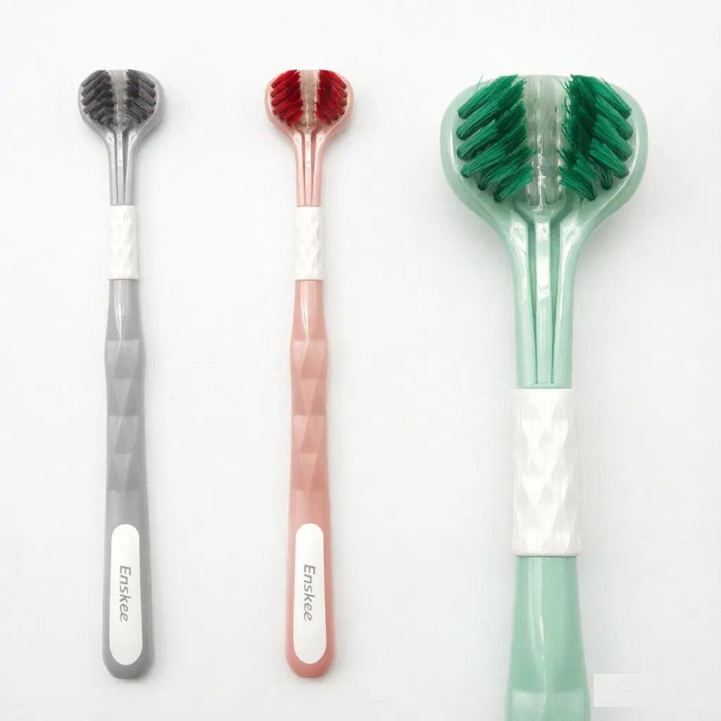 0.15mm Color PBT Soft Bristles Toothbrush 3D Three-Sided Brush