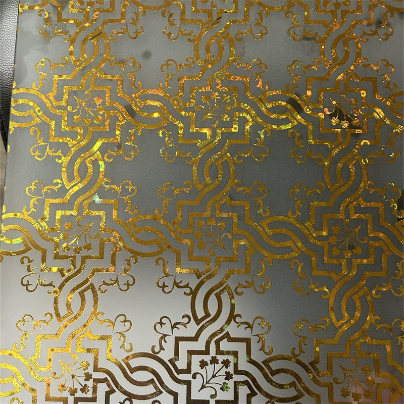 Hot Selling Golden Acid Etched Float Glass for India Market Building/Door/Window