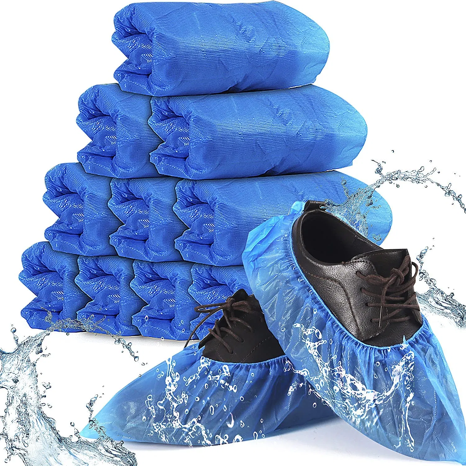 Eco-Friendly Disposable Plastic Waterproof Dustproof PE Plastic Protective Shoe Cover