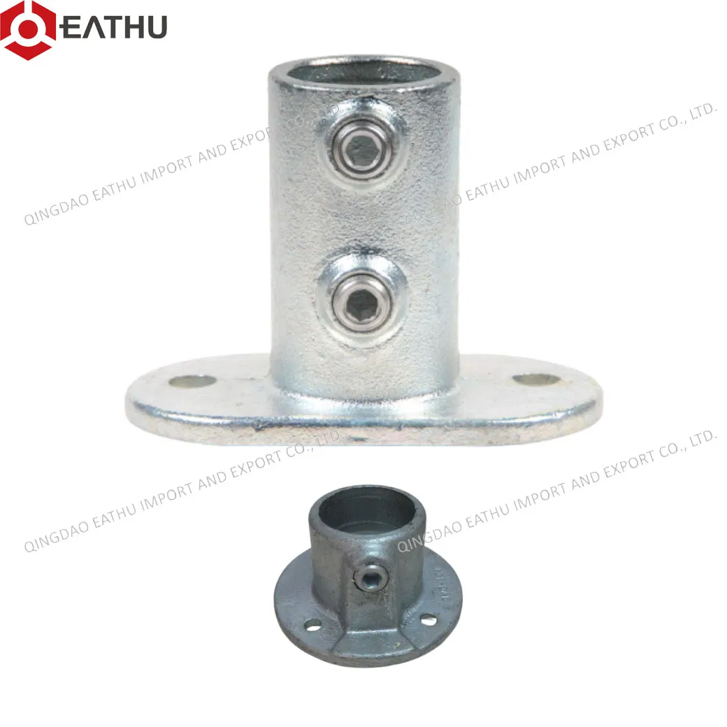 Powder Coating/Galvanized Malleable Iron Key Clamp Fittings for Handrail Systems/Guard Rail/Playground and Scaffolding