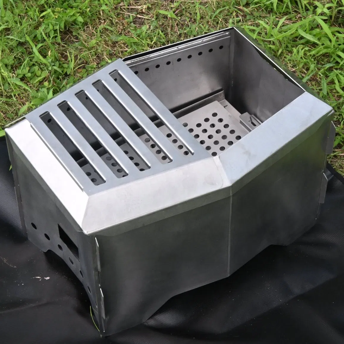 Fire Pit Portable Hexagonal Fire Pit for Camping