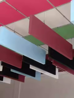 China Factory Rockwool Acoustic Suspended Ceiling Baffles