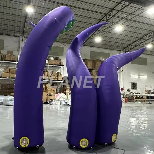 Custom Outdoor Building Advertising Decoration Giant Inflatable Octopus Tentacles Inflatable Squid