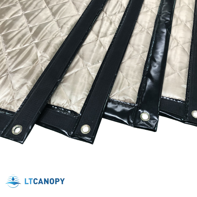 Litong Waterproof Anti-UV PVC Tarpaulin Easy Install Collapsible Outdoor Sound Barrier Curtains