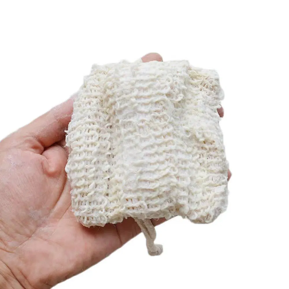 Eco-Friendly Reusable Natural Hemp Cotton Washing Body Scrub Gloves