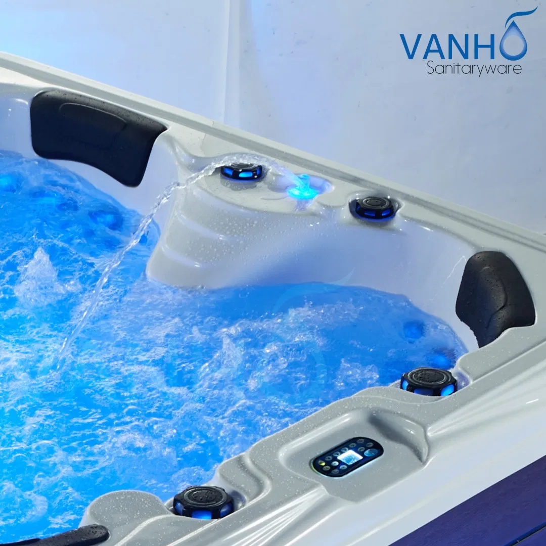 Большой гидромассажный спа-бассейн VANHO для улицы