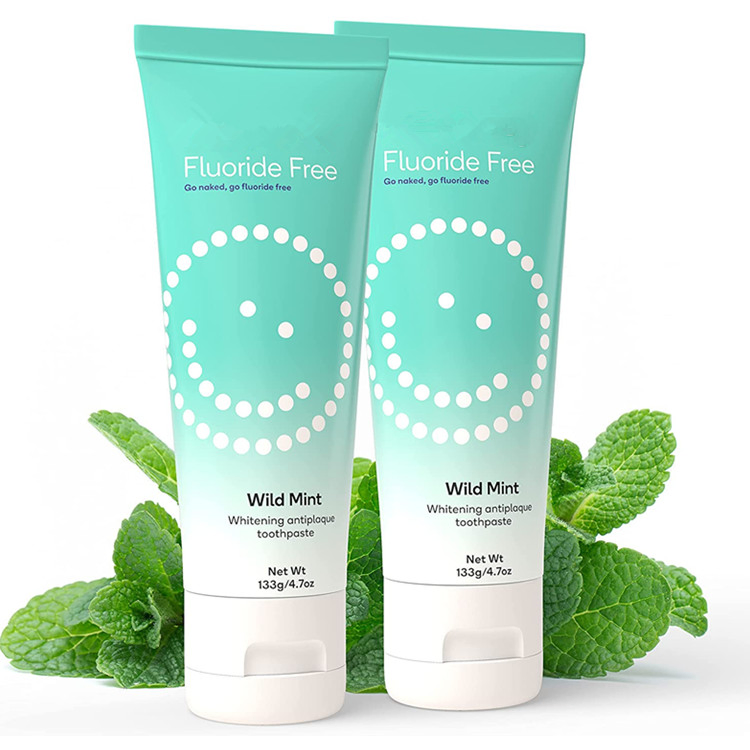 Natural Wonderful Formula Whitening Antiplaque Fluoride Free Toothpaste