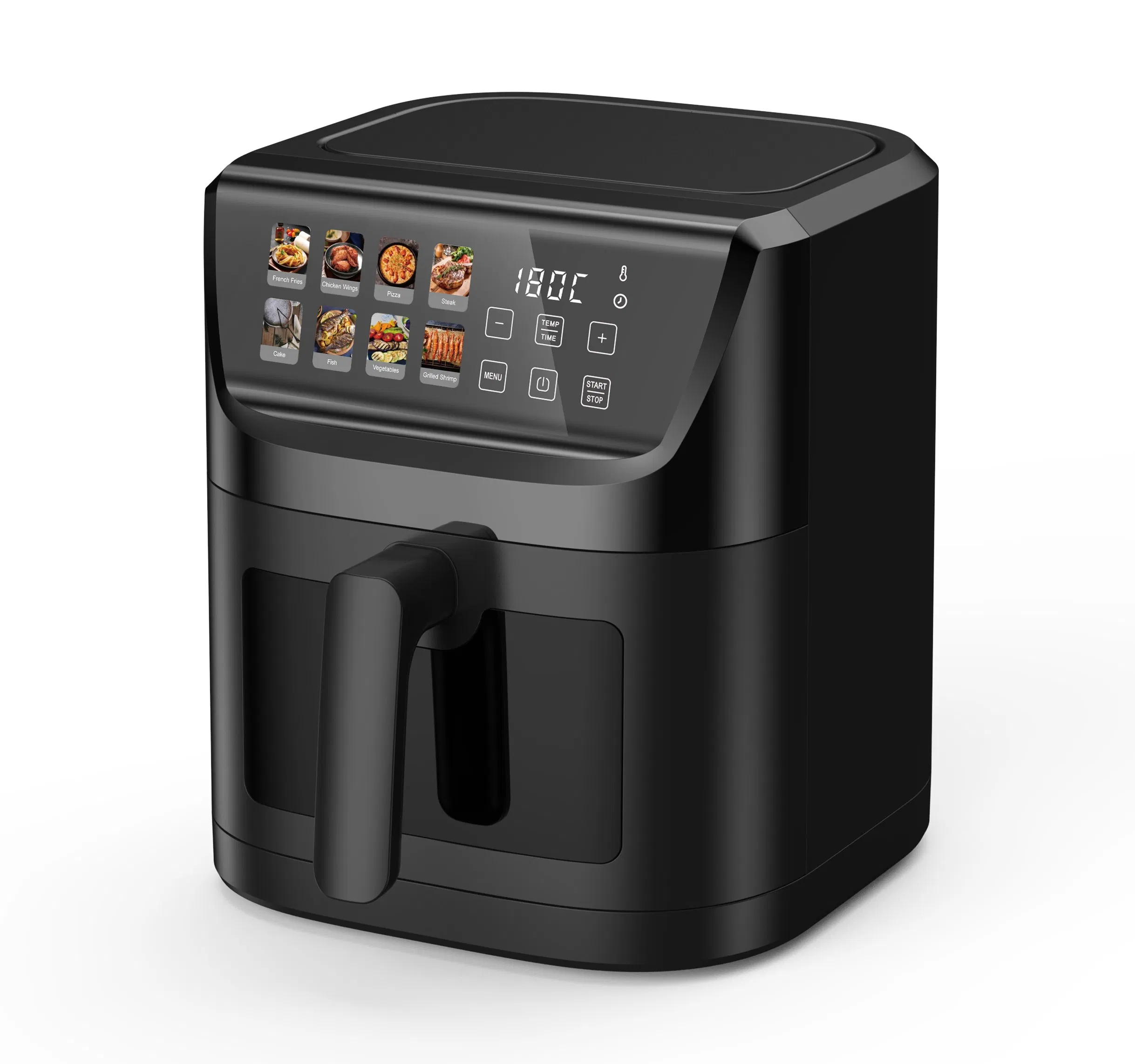 5L New Digital Touch Smart Air Fryer Big Color Display Screen 1500W