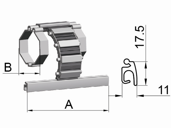 Euroblock for Anti-Push up Device