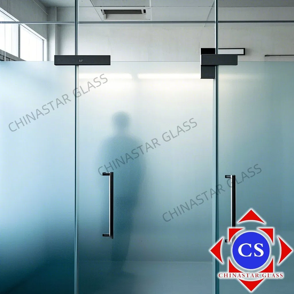Acid-Etched Glass Anti-Fingerprint Glass for Decoration/Parition/Enclosure